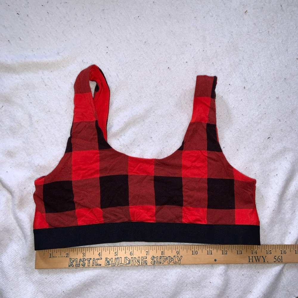 Meundies UltraModal™ CoreScoop Bralette Buffalo Plaid Sz XL